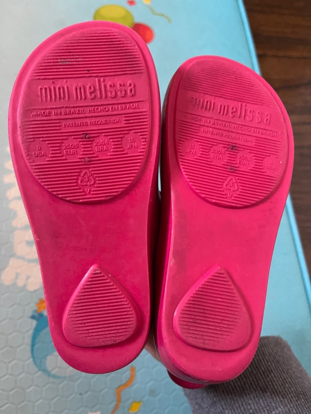 Mini Melissa Kids Pink Bear Mary Jane Shoes - Picture 4 of 6